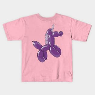 A light and dark purple unicorn ballon Kids T-Shirt